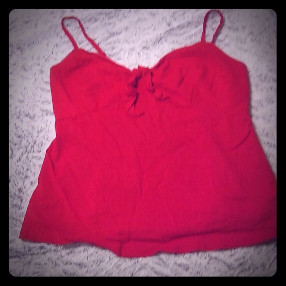 Red Sweetheart tank top